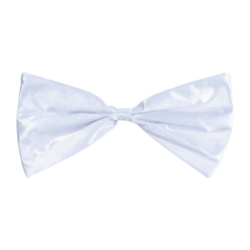 White Bow Tie (Pack of 12) white bow tie, silk bow tie, elastic bow tie, one size fits most bow tie, costume accessories, party bow ties, white party accessories, Party Express bow ties, pack of 12 bow ties