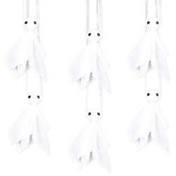 White Fabric Hanging Ghosts
