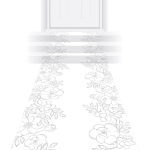 White Floral Runner 