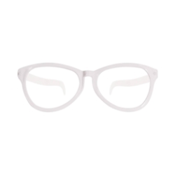 White Jumbo Glasses (Pack of 12) white jumbo glasses, oversized novelty glasses, white party glasses, costume glasses, photo booth props, one size fits most glasses, cosmetic use only, Party Express glasses