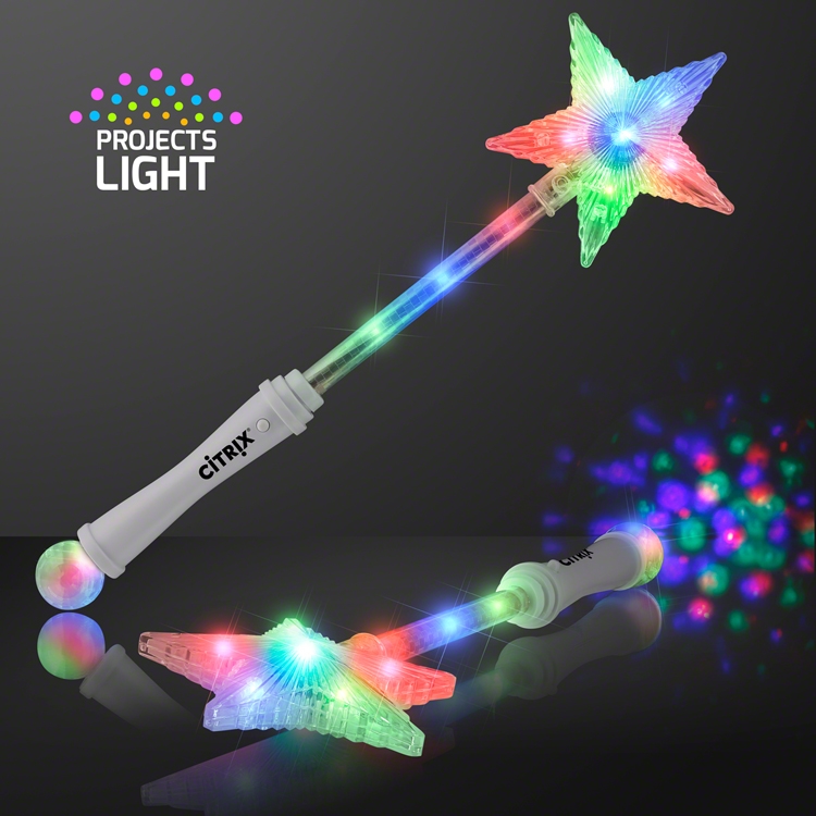 White LED Super Star Wands. These Super Star Wands provide the perfect night time entertainment for the kiddos.