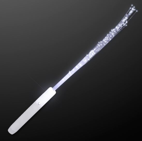 White LED Flashing Stick Wands (Pack of 12) Inexpensive, Wholesale, Bulk, New Year's Eve, Patriotic, Halloween, Glow in the dark, Light Up, Party favor, decoration