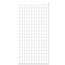 White Metallic Square Curtain