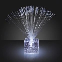 White Mini Clear LED Centerpieces 