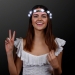 White Rosebud LED Flower Headbands