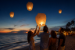 White Sky Lanterns (Pack of 12) - P393