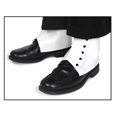 Fashion from the 20s with white spats.