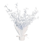 White Star Gleam 'N Burst Centerpiece (Pack of 12) white star centerpiece, gleam n burst centerpiece, white centerpiece decorations, starburst centerpiece, party table centerpiece, event centerpieces, wedding table decorations, banquet centerpieces, New Year's Eve decorations, white party decor, table decorations, party supplies, centerpiece pack of 12, elegant event decor, Party Express