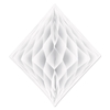 White Tissue Diamond (Pack of 12) Tissue Diamond, hanging decoration, party theme, party supplies