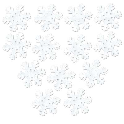 White Tissue Snowflake Decorations