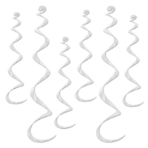 Metallic White whirls for ceiling decoration.