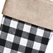 White and Black Plaid Stocking (Pack of 12)   - 20831