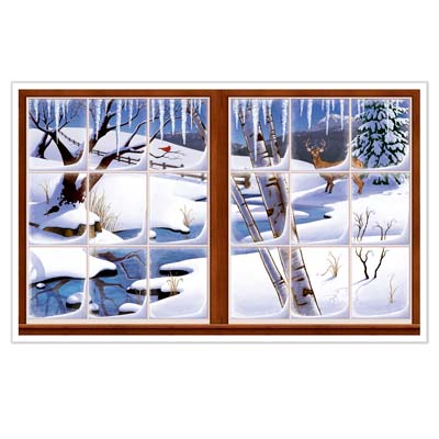 Winter Insta-View (Pack of 6) Winter Insta-View, decoration, winter, christmas, wholesale, inexpensive, bulk, snow, window decor