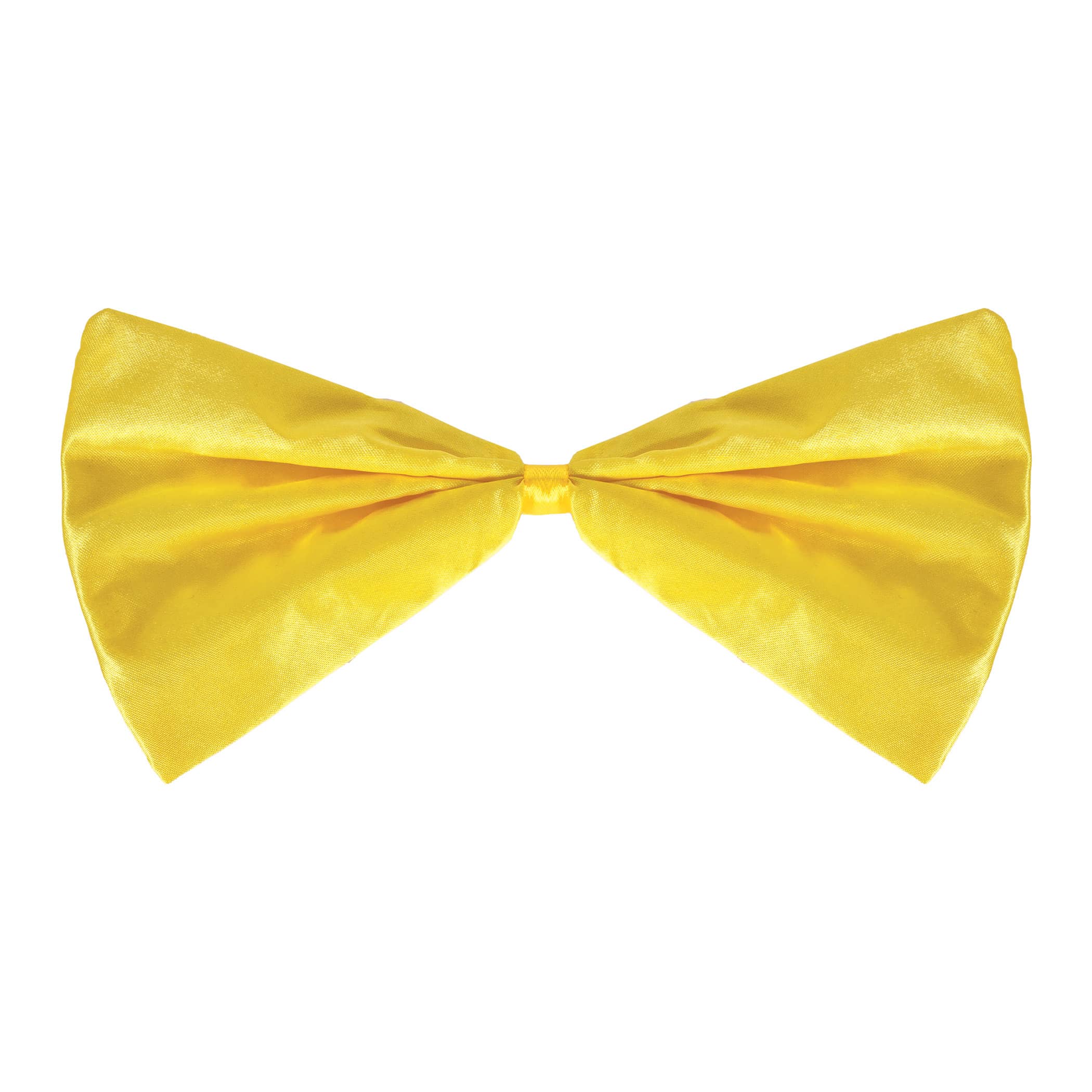 Yellow Bow Tie (Pack of 12) yellow bow tie, silk bow tie, elastic bow tie, one size fits most bow tie, costume accessories, party bow ties, yellow party accessories, Party Express bow ties, pack of 12 bow ties