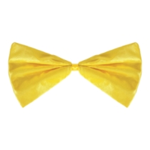 Yellow Bow Tie (Pack of 12) yellow bow tie, silk bow tie, elastic bow tie, one size fits most bow tie, costume accessories, party bow ties, yellow party accessories, Party Express bow ties, pack of 12 bow ties