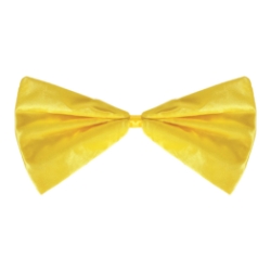 Yellow Bow Tie (Pack of 12) yellow bow tie, silk bow tie, elastic bow tie, one size fits most bow tie, costume accessories, party bow ties, yellow party accessories, Party Express bow ties, pack of 12 bow ties
