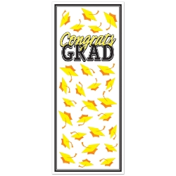 Yellow Congrats Grad Door Cover