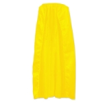 Yellow silk like fabric cape.