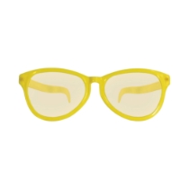 Yellow Jumbo Glasses (Pack of 12) yellow jumbo glasses, oversized novelty glasses, yellow party glasses, costume glasses, photo booth props, one size fits most glasses, cosmetic use only, Party Express glasses