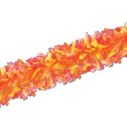 Yellow, Orange and Red Tissue Festooning
