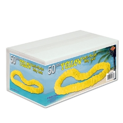 Yellow Soft-Twist Poly Leis