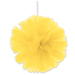 Yellow Tulle Balls (Pack of 24) yellow tulle balls, 8 inch tulle decorations, hanging tulle balls, yellow party décor, tulle pom poms yellow, spring event decorations, baby shower tulle décor, Party Express tulle balls