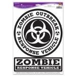 Zombie Outbreak Response Peel 'N Place (Pack of 12) Halloween, scary, monster, zombie, outbreak, response, cling, peel 'N Place 