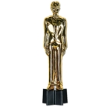 awards night statue in gold that looks like an Oscar award