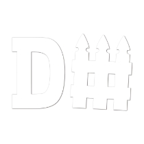 white sign that reads "d Fence" but the fence is a actual fence