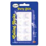 Plastic hooks for hanging decorations from your ceilings.