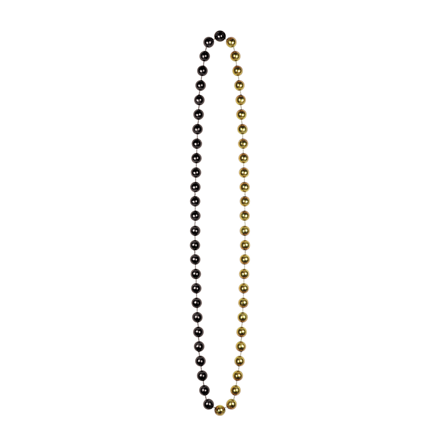 Plastic jumbo sized beads in black and gold.