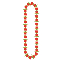 Lei covered in roses instead of petals.