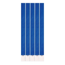 Waterproof material blue wristband for all sizes.