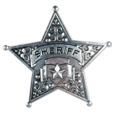 silver star badge for a sheriff
