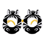 eye glasses that look like a zebra