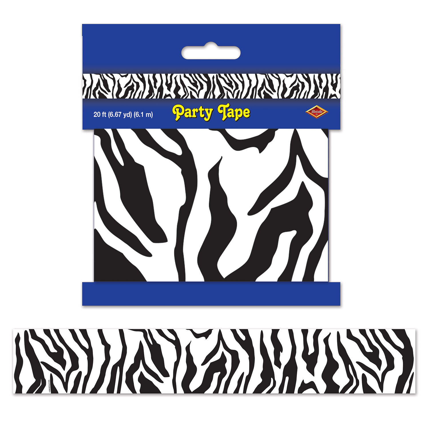 plastic zebra print decorating material