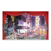New York scene printed on thin plastic material to hang on your walls.