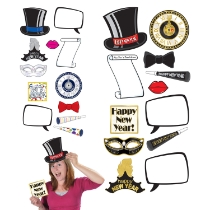 Card stock cutouts such as scrolls, top hats, bows, tiaras and so much more.