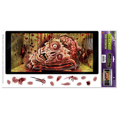 Halloween Microwave Door Decoration (Pack of 12) Zombie, door cover, halloween, microwave, haunted, murder, scary 