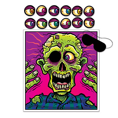 Silly looking zombie game with a missing eye and has an eyepatch