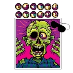 Silly looking zombie game with a missing eye and has an eyepatch