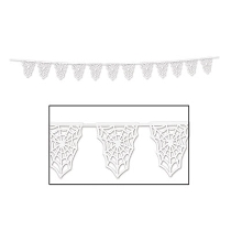 white spider webs on a banner