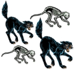 Vintage Halloween Jointed Cats (Pack of 48) Vintage Halloween Jointed Cats, vintage, halloween, cats, decoration, wholesale, inexpensive, bulk