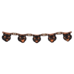Vintage Halloween Jointed Cat Streamer (Pack of 12) Vintage Halloween Jointed Cat Streamer, halloween, cat, streamer, orange, black, decoration, wholesale, inexpensive, bulk