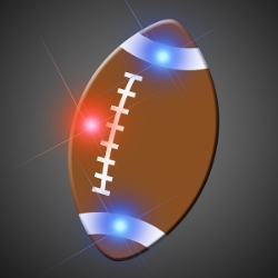 Football Pin LED Blinkies (Pack of 12) LED Blinking Football Pin, Football Pin, Blinking Football Pin, Sports Pins, LED Football Pins 