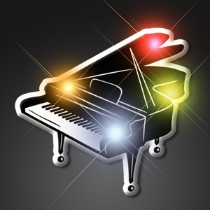 Piano Flashing Blinking Lights (Pack of 12) Piano Flashing Blinking Lights, piano, flashing, light up, piano, 1920's, 20's, new year's eve, wholesale, inexpensive, bulk, party favor