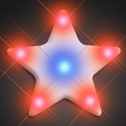 Turbo Star Flashing Pins (Pack of 12) Turbo Star Flashing Pins, star, flashing, pin, light up, western, party favor, wholesale, inexpensive, bulk, halloween, new years eve