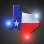 Texas Blinking Pin (Pack of 12) Texas Blinking Pin, texas, blinking, pin, light up, party favor, western, new year's eve, halloween, wholesale, inexpensive, bulk