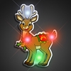 LED Reindeer Flashing Pin (Pack of 12) LED Reindeer Flashing Pin, led, light up, flashing, pin, reindeer, christmas, party favor, wholesale, inexpensive, bulk