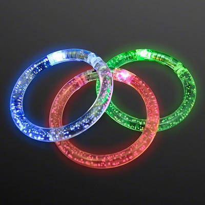 Rainbow Bubble Bangle Flashing Bracelets (Pack of 12) Rainbow Bubble Bangle Flashing Bracelets, rainbow, bubble, flashing, light up, new years eve, party favor, wholesale, inexpensive, bulk